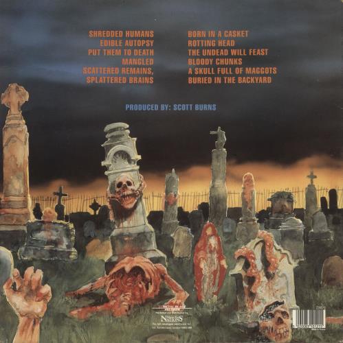 90年UK Cannibal Corpse Eaten Back to Life Cannibal Corpse Eaten Back To Life UK vinyl LP album (LP record